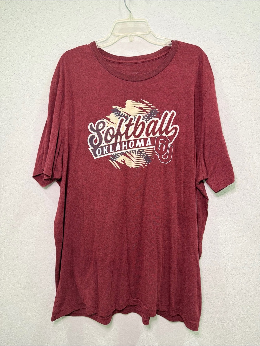 Champion Maroon Oklahoma Softball Graphic Tee